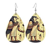 Antico Egitto Faraoni Egiziani Donna Orecchini Ecopelle Orecchino Goccia Pendenti