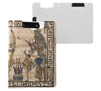 Antico Egitto Pergamena Piegato Appunti Orizzontale e Verticale Doppia Clip Board con Coperchio Appunti Raccoglitore Accessori Ospedale