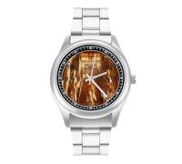 Antico Egitto Piramidi Storia degli Uomini Casual Orologio con Cinturino in Acciaio Inossidabile Lega di Quarzo Orologi da Polso, Stile:, regular, Bracciale
