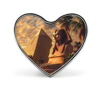 Antico Egitto Segreti Piramide Sfinge Distintivo Forma di Cuore Carino Spilla Spille Spille Distintivi per Zaino, Giacche, Cappelli Decor