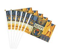 Antico Egitto Tribe Serie Stampa Leggero Palmare Bandiera Doppio Lato Bandiere Partito Parata Home Decor Celebrazioni