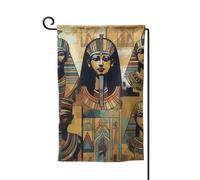 Antico Egitto Tribe Series Bandiere da giardino verticale doppia faccia bandiera casa 30,5 x 45,7 cm primavera estate bandiera stagionale vacanza fattoria cortile decorazione da appendere all'aperto