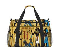 Antico Egitto Tribe Series Stampa Ample Space Travel Duffle Bags Grande Capacità Mano Borsa da Viaggio per Aereo Weekend