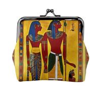 Antico Egitto Tribe Series Stampa Portamonete per le Donne Compatto Bacio Lock Coin Pouch Zipper Viaggio Shopping Regalo