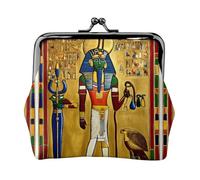 Antico Egitto Tribe Series Stampa Portamonete per le Donne Compatto Bacio Lock Coin Pouch Zipper Viaggio Shopping Regalo