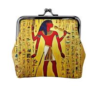 Antico Egitto Tribe Series Stampa Portamonete per le Donne Compatto Bacio Lock Coin Pouch Zipper Viaggio Shopping Regalo