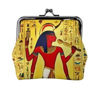 Antico Egitto Tribe Series Stampa Vintage Leather Change Purse Elegante Piccolo Portamonete per le Donne Portafoglio Mini