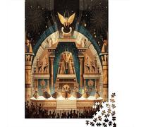 Antico Egittoian Sphinx Puzzle Per Adulti |Scena teatrale in 3D| 70x50cm/1000pcs Puzzle Giochi EduGattoivi,decorazioni Per La Casa