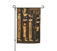 Antico egiziano geroglifico stampa bandiere da giardino resistenti allo sbiadimento bandiera per tutte le stagioni decorazione esterna cortile per portici