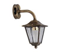 Antico Esterni Ottone Rustico IP43 Lampada da Parete Lanterna Casa Cortile Leros