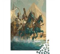 Antico faraone egizio a bordo di un carroPuzzle 1000 Pezzi Per Adulti, Giochi Educativi38x26cm/1000pcs
