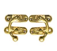 Antico gancio Hasp - Retro Box Latch Lock Lock Set per la sicurezza di stoccaggio per uso artigianale | Finitura in metallo in lega di zinco, meccanismo di chiusura a grilletto vintage, scatola di