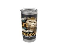 Antico gatto persiano atteggiamento Bicchiere termico in acciaio inox doppia parete