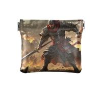 Antico Guerriero Cinese PU Leather Change Purse Comodo Porta Carte per Donna, Antico guerriero cinese, 1 size, Stampa artistica