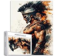 Antico guerriero greco 1000 pezzi puzzle per adulti stile eroe puzzle colorato fai da te per la decorazione della casa regali puzzle famiglia perfetto per serate di gioco 50 × 70 cm