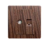 Antico Home Stay Switch Pannello a levetta Ethernet Piastra da parete Toggle Mounted LAN Port Powerline Adattatore Piastra Presa Argento Copertura Internet