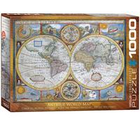 Antico Mappa Del Mondo 1000 Pezzi Puzzle 680mm x 480mm