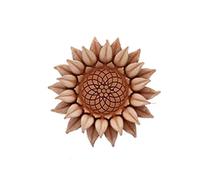 ANTICO MESTIERE Decorazione Fiore Petali Girasole CM.15 in Terracotta