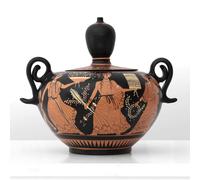 Antico Museo Greco Replica Figura Rossa Fontaniera Ceramica Fatta a Mano 20 c...