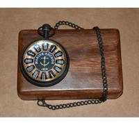 Antico orologio da tasca vintage Maritime Anchor 1912 Maritime in ottone con ...