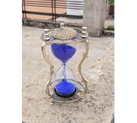 Antico orologio sabbia vintage ottone ore reali vetro regalo sabbia timer...