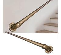 Antico Ottone il 1ft 20ft Industriale Ferro Battuto Inferriata Scala Interna Esterna Guardrail per Portico Deck Scale Balaustra Home Decor
