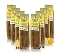 Antico Pastificio Morelli 1860 Srl Linguine Limone e Pepe, Pasta aromatizzata, 8 Confezioni da 250 Grammi