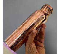 Antico Ricamato Design Puro Rame Acqua Bottiglia, Rame Antico Drinkware