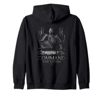 Antico Signore della Guerra Samurai comanda la Tempesta Felpa con Cappuccio