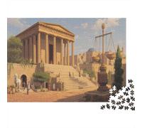Antico tempio greco Puzzle Per Adulti |Statua di enorme peso| 1000pcs (75x50cm) Puzzle Giochi EduGattoivi,decorazioni Per La Casa