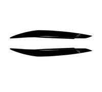 Anticollisione 2 Pezzi Per BMW X6 E71 2008-2014 Palpebre Fari Lampada Faro Sopracciglio Copertura Trim Sopracciglio Faro Accessori Auto Spoiler paraurti anteriore(Nero lucido)