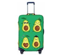 Anticsao Cartoon Fruit 1 Copertura per bagagli, lavabile, alla moda, antigraffio, per valigie, motivo: Avocado Merry Christmas, XL, 1, Cartoon Fruit 1, M