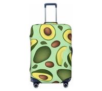 Anticsao Cartoon Fruit 1 Copertura per bagagli, lavabile, alla moda, antigraffio, per valigie, motivo: Avocado Merry Christmas, XL, 1, Avocado Con Semi, x-large