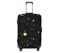 Anticsao Copertura elastica per bagagli da viaggio con costellazioni stellari dell'universo stellare, copertura protettiva per valigia da viaggio per valigia da 48,3 - 81,3 cm, XL, Nero , L
