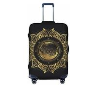 Anticsao Copertura elastica per bagagli da viaggio con dea a tre facce bohémien, copertura protettiva per valigia da viaggio per valigia da 48,3 - 81,3 cm piccola, Nero , x-large
