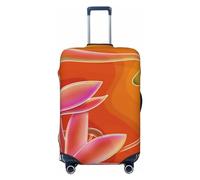 Anticsao Copertura per bagagli stagionale con fiori primaverili, lavabile, alla moda, antigraffio, per valigia Keep Life Simple Daisy Flower, XL, 1, Psichedelico Fiore d'Arancio, L