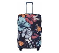 Anticsao Copertura per bagagli stagionale con fiori primaverili, lavabile, alla moda, antigraffio, per valigia Keep Life Simple Daisy Flower, XL, 1, Fiori Farfalle Pubblicità, x-large