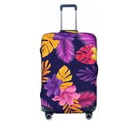 Anticsao Copertura per bagagli stagionale con fiori primaverili, lavabile, alla moda, antigraffio, per valigia Keep Life Simple Daisy Flower, XL, 1, Fiore viola., S