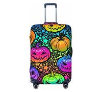 Anticsao Copertura protettiva elastica per valigie da viaggio con stella di Halloween arcobaleno brillante per valigia da viaggio per valigia da 48,3 - 81,3 cm grande, Nero , x-large