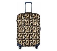Anticsao Custodia protettiva antipolvere da viaggio con cane da pastore tedesco, accessorio per bagagliaio, accessorio per le vacanze, bianco, S