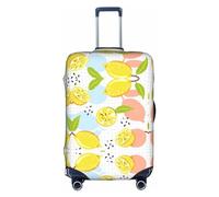 Anticsao Frutti Limone Stampa Bagagli Copertura Valigie Copertura Elastica Viaggio Bagagli Protector Spandex Adatto 18-28 Pollici Bagagli, bianco, x-large
