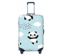 Anticsao Graziosa copertura per bagagli con Babbo Natale, lavabile, alla moda, antigraffio, con simpatico panda Bear, M, 1
