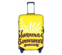 Anticsao Hello Sunshine - Custodia elastica da viaggio unisex, con sfondo giallo (45-53 cm), bianco, x-large