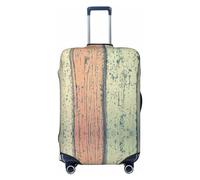 Anticsao Hippie Peace Love copertura per bagagli, lavabile, alla moda, antigraffio, in legno duro, M, 1