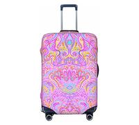 Anticsao Hypnotic Acido Sciamanico Elastico Viaggio Bagagli Copertura Protettiva per Valigia Da Viaggio Copertura Protettiva per Tronco Case Applica a 48,3 - 81,3 cm Copertura Valigie Grande, Nero , S