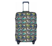 Anticsao Indossare vestiti Corgi Dogs personalizzato unisex bagagli elastico custodia da viaggio valigia copertura (45-53 cm), bianco, L
