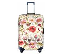 Anticsao Moderno Floreale Viaggio Antipolvere Valigia Copertura Bagagli Protector Bagagli Tronco Caso Accessori Vacanza, bianco, L