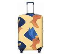 Anticsao Queen of Egypt - Copertura protettiva elastica per valigie da viaggio, adatta per valigie da 48,3 - 81,3 cm, misura media, Nero , x-large