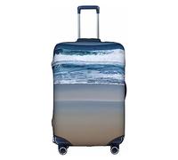Anticsao Serene Coastal Print - Copertura elastica per bagagli da viaggio, in spandex, adatta per bagagli da 45-71 cm, bianco, x-large