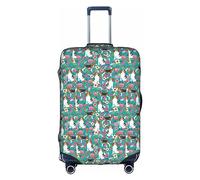 Anticsao Sweet Basset Hound Florals - Custodia elastica da viaggio unisex personalizzata (45,7-53,3 cm), bianco, L